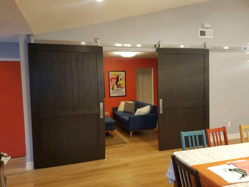 2 Panel Rustic Bi Parting Barn Doors Yelp 109 Photos For Interior Door And Closet Company