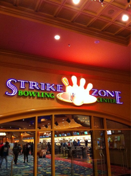 Front of bowling alley. Yelp