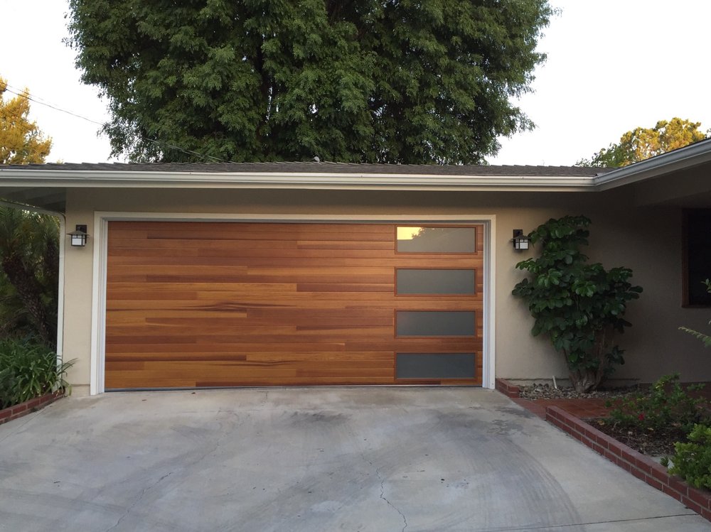 My Mcm Wood Look Steel Door Yelp Photo Of Mesa Garage Doors Anaheim Ca United States My Mcm Wood