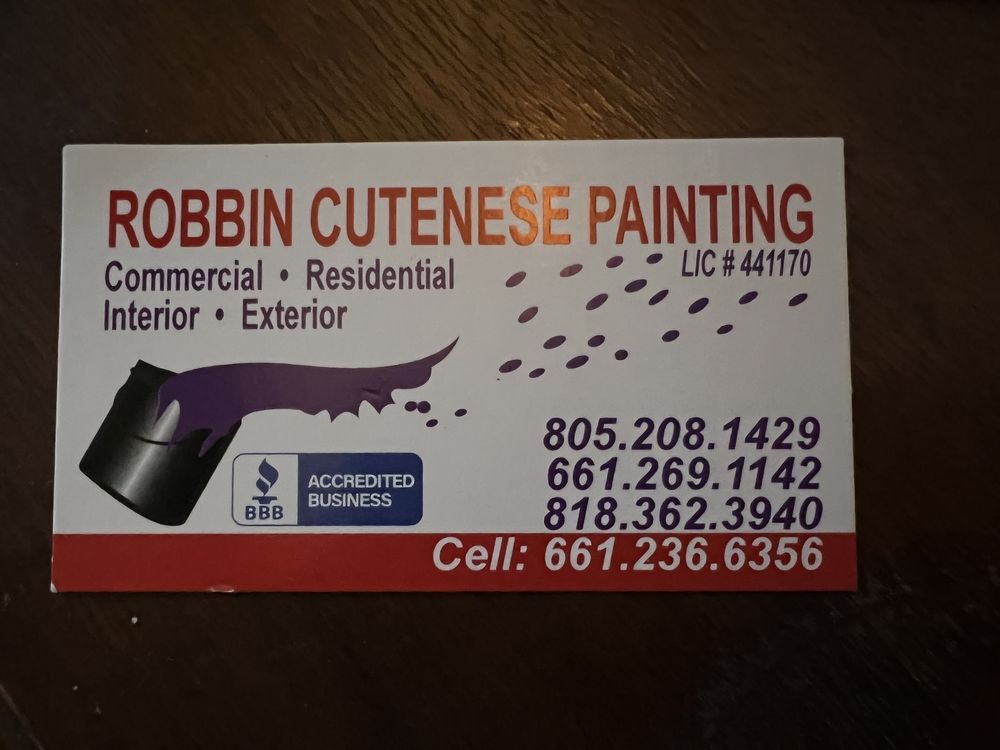 Robbin Cutenese Painting