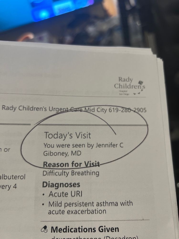 image of business Rady Childrens Urgent Care