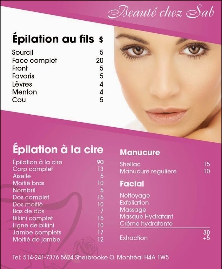 Beauté chez Sab