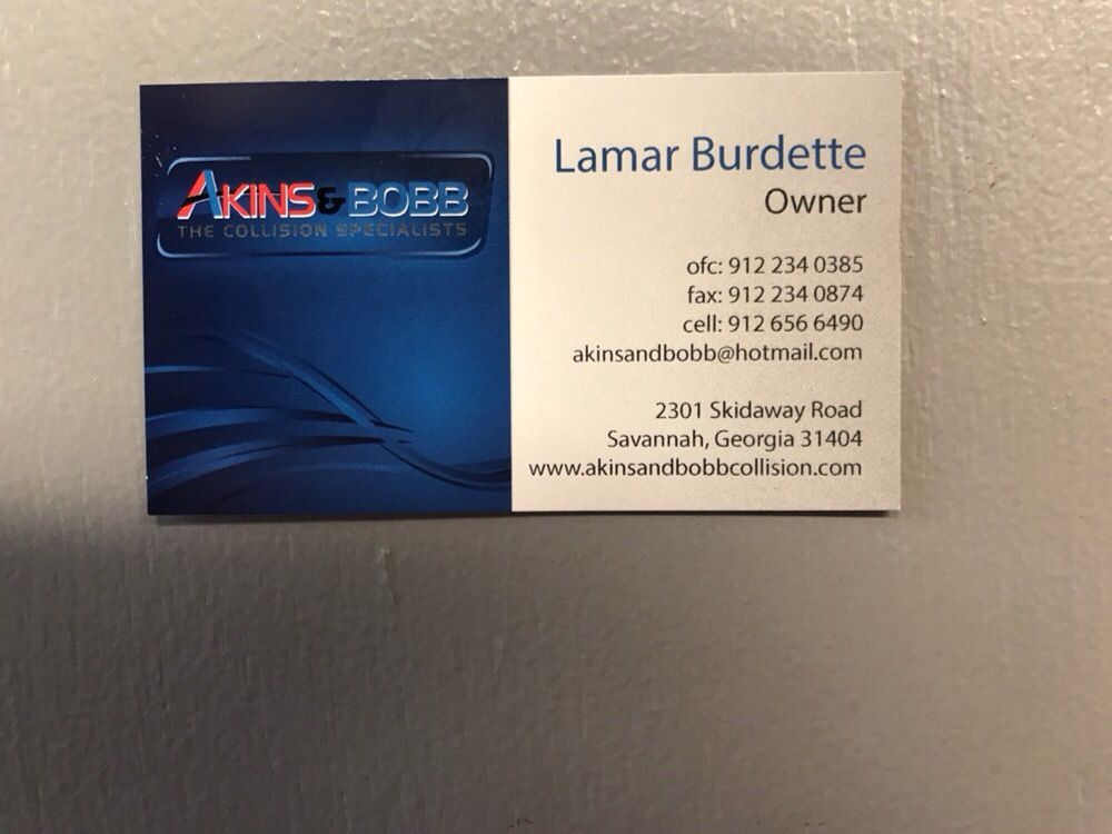 Akins And Bobb Auto Collision Center S 2301 Skidaway Rd Akins And Bobb Auto Collision Center S 2301 Skidaway Rd Savannah Ga Phone Number Yelp