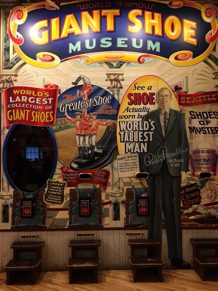 Giant Shoe Museum Museums 1501 Pike Pl, Downtown, Seattle, WA