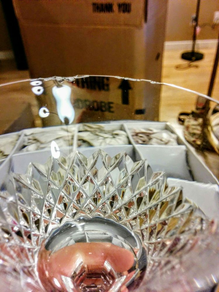 One Of My Nana S Chipped Crystal Goblets Yelp Photo Of White Glove Moving Storage San Francisco Ca United States