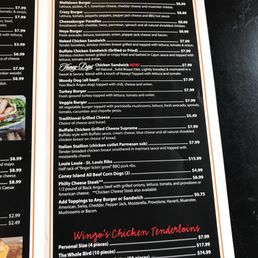 photos for wingos menu yelp wingos menu