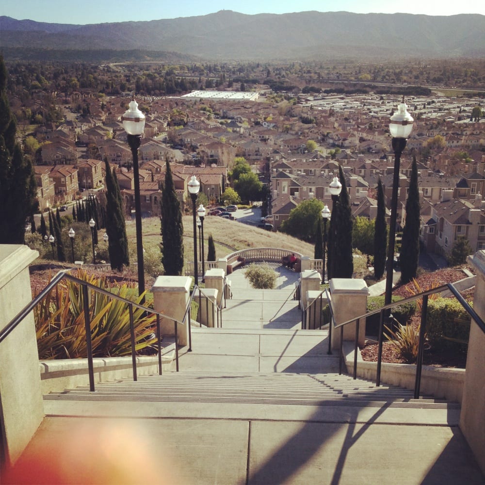 Looking down from the top! The Stairs at Communication Hills Yelp
