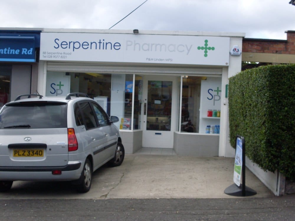 Serpentine Pharmacy Drugstores Serpentine Rd, Newtownabbey, Belfast
