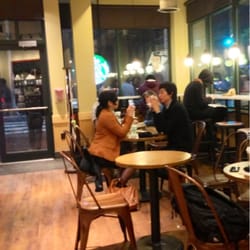 Photo of Starbucks - Cambridge, MA, United States. Ample seating but gets crowded during normal hours