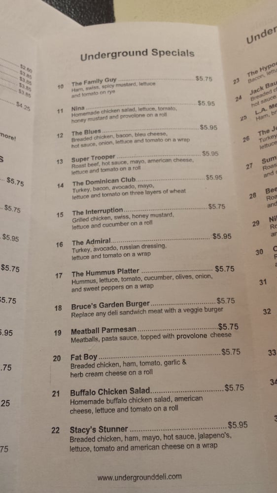 Photos for The Underground Deli Yelp