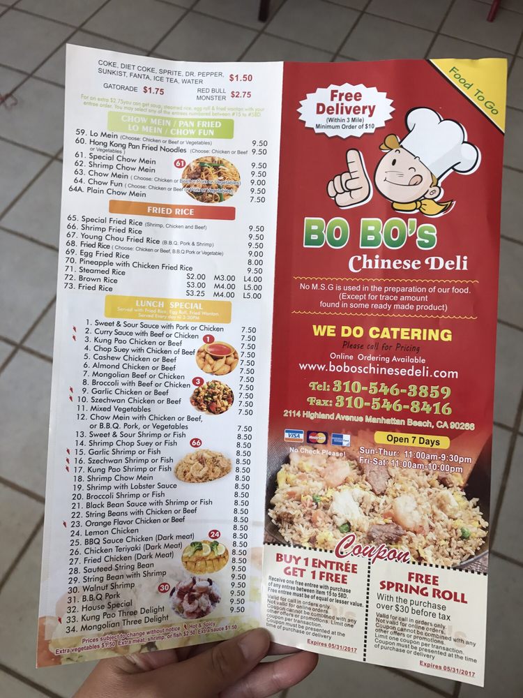 Photos For Bobo Chinese Deli Yelp Photo Of Bobo Chinese Deli Manhattan Beach Ca United States