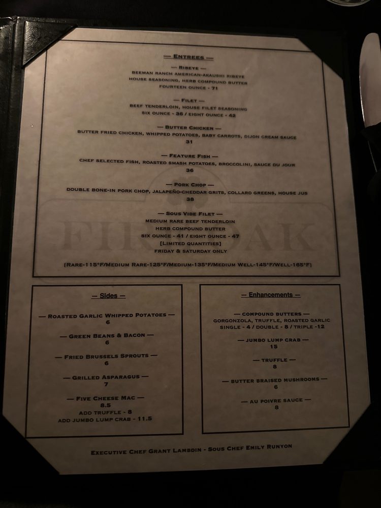 Fire Oak Grill