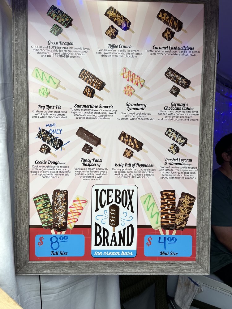 Ice Box Brand Ice Cream Bars Logo