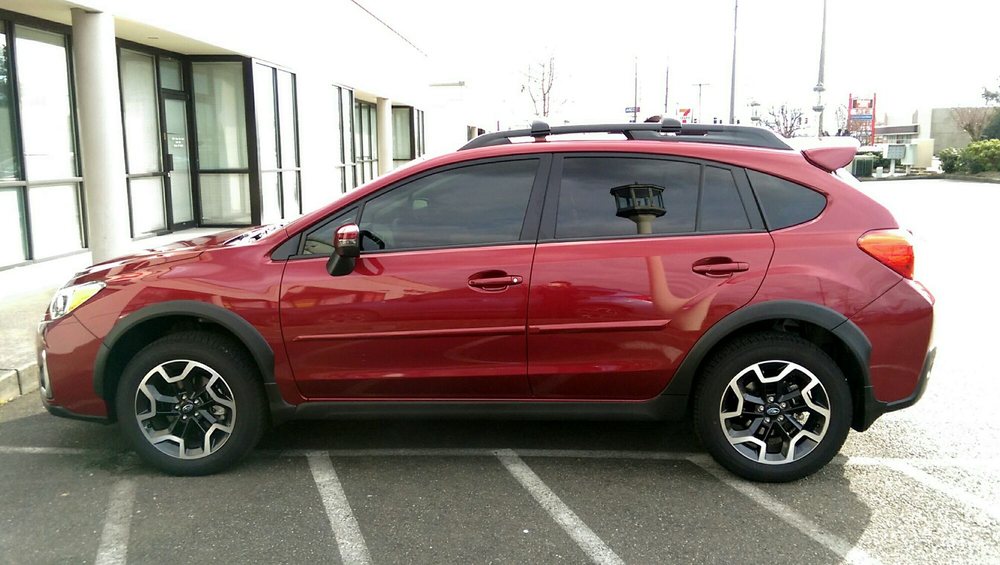 My 2017 Subaru Crosstrek With Pinnacle 05 Ceramic Tint In The Back Photo Of Dealer Xpress Window Tinting Auburn Wa United States My 2017