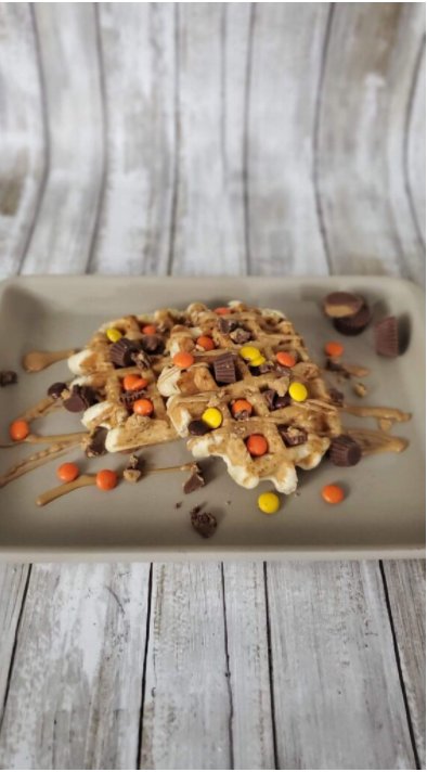 Drizzled Waffles & Coffee