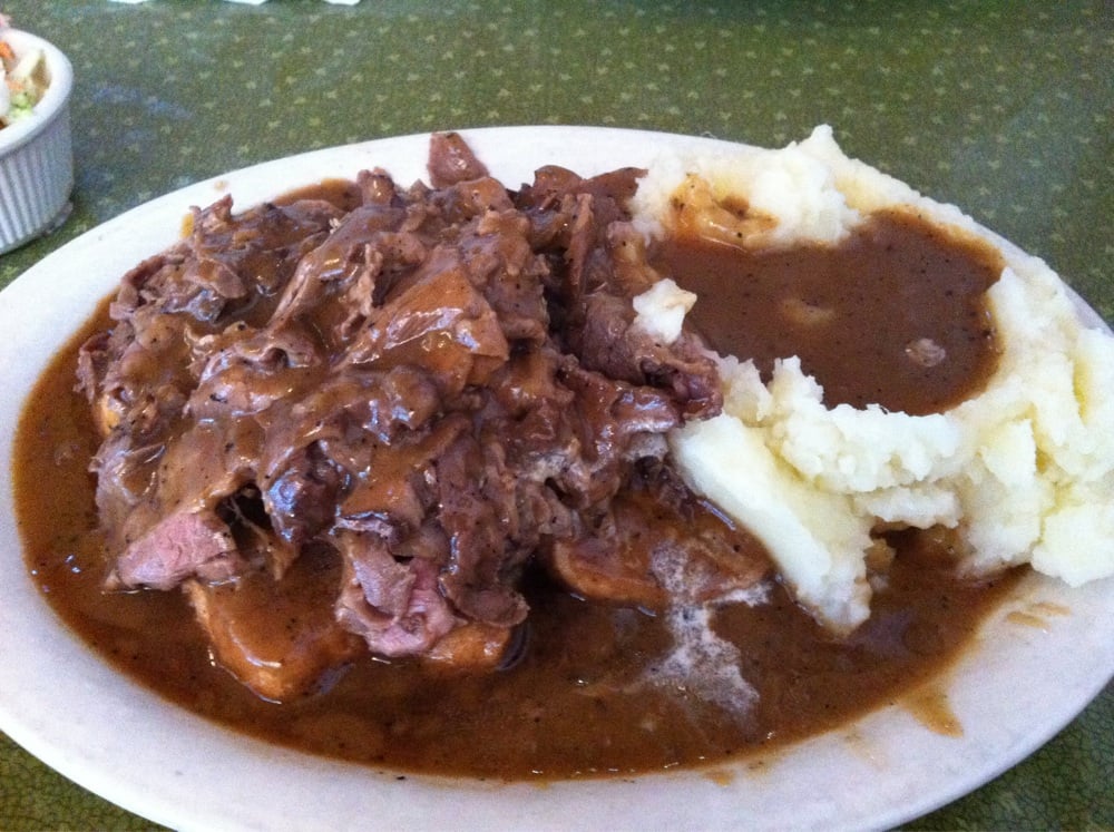 Openfaces Roast Beef Sandwich with Mashed Potatoes Yelp