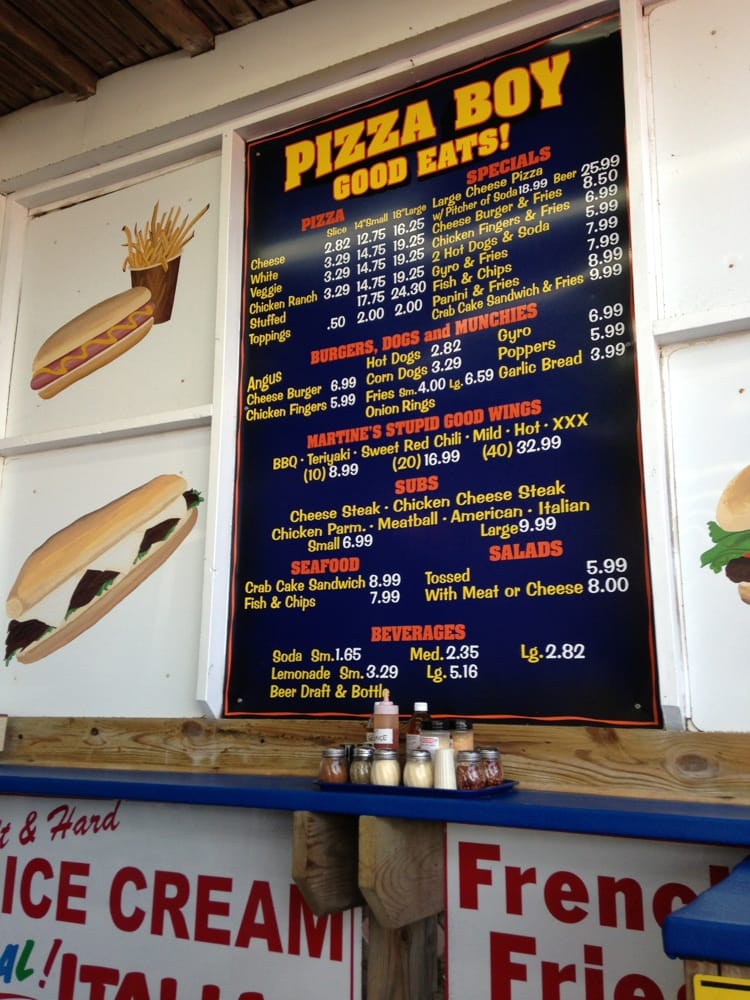Online Menu of Pizza Boy Restaurant, Ocean City, Maryland, 21842 Zmenu