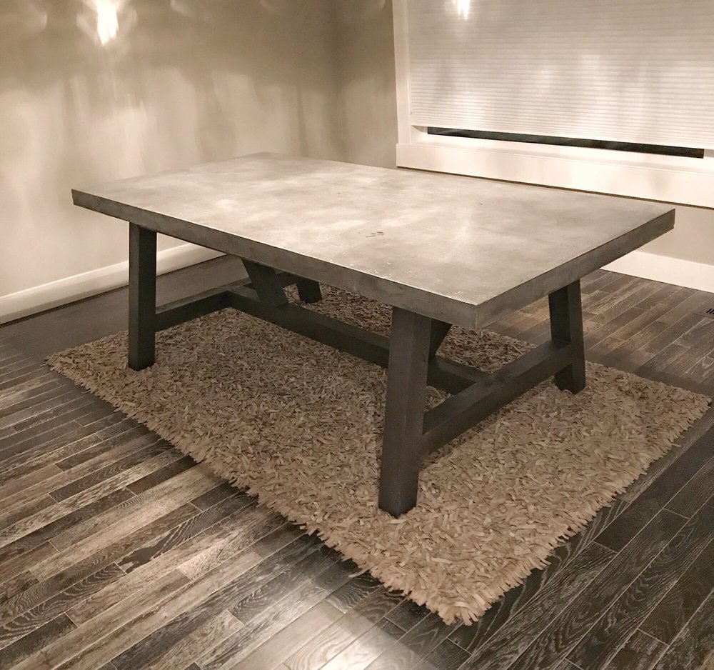 Concrete Wood Farmhouse Dining Table Yelp Concrete Wood Farmhouse Dining Table Yelp