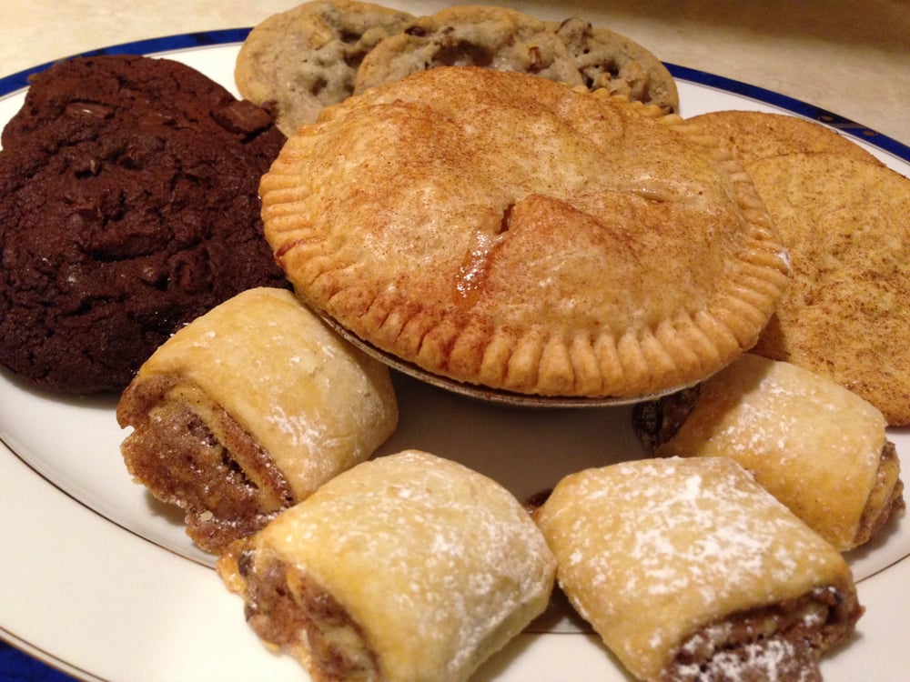 Home Dessert plate (all desserts from Wegmans) Apple pie and choco chip cookies are great! Yelp