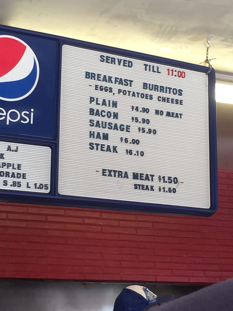 Corner Cottage Menu