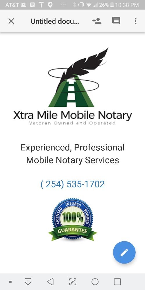 Xtra Mile Mobile Notary