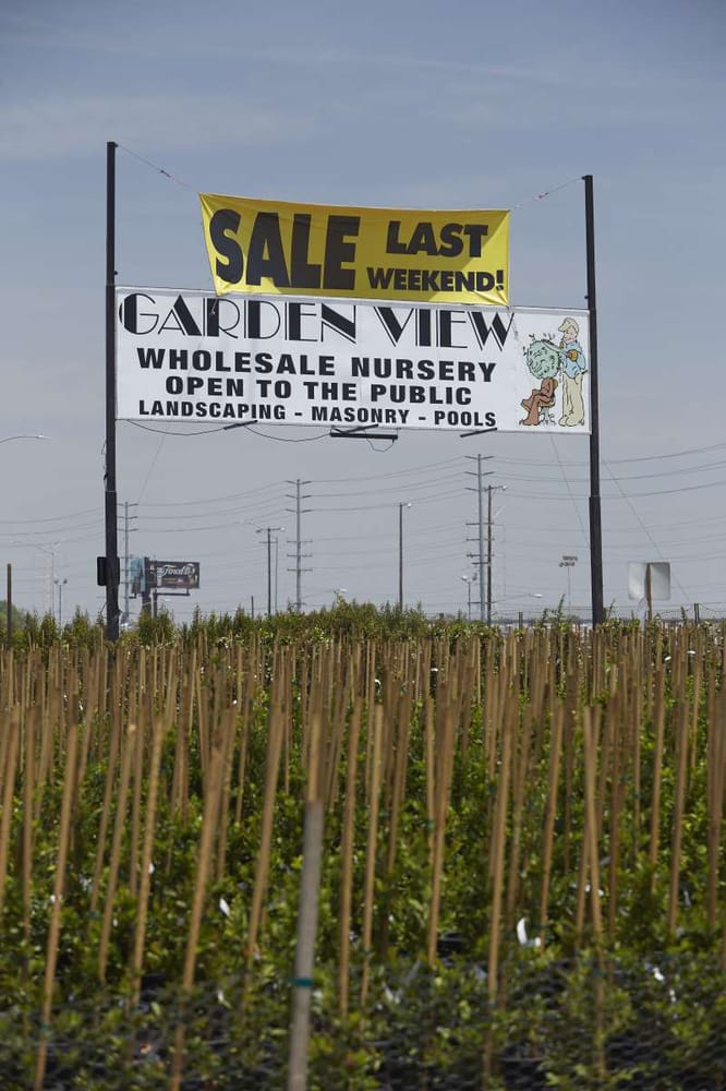 Garden View Nursery Sign Visible Off The I 605 Freeway Yelp Photo Of Garden View Nursery Irwindale Ca United States