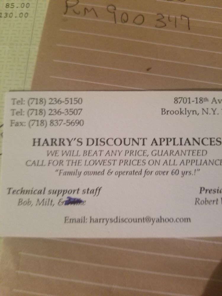 Harry's Discounts & Appliances