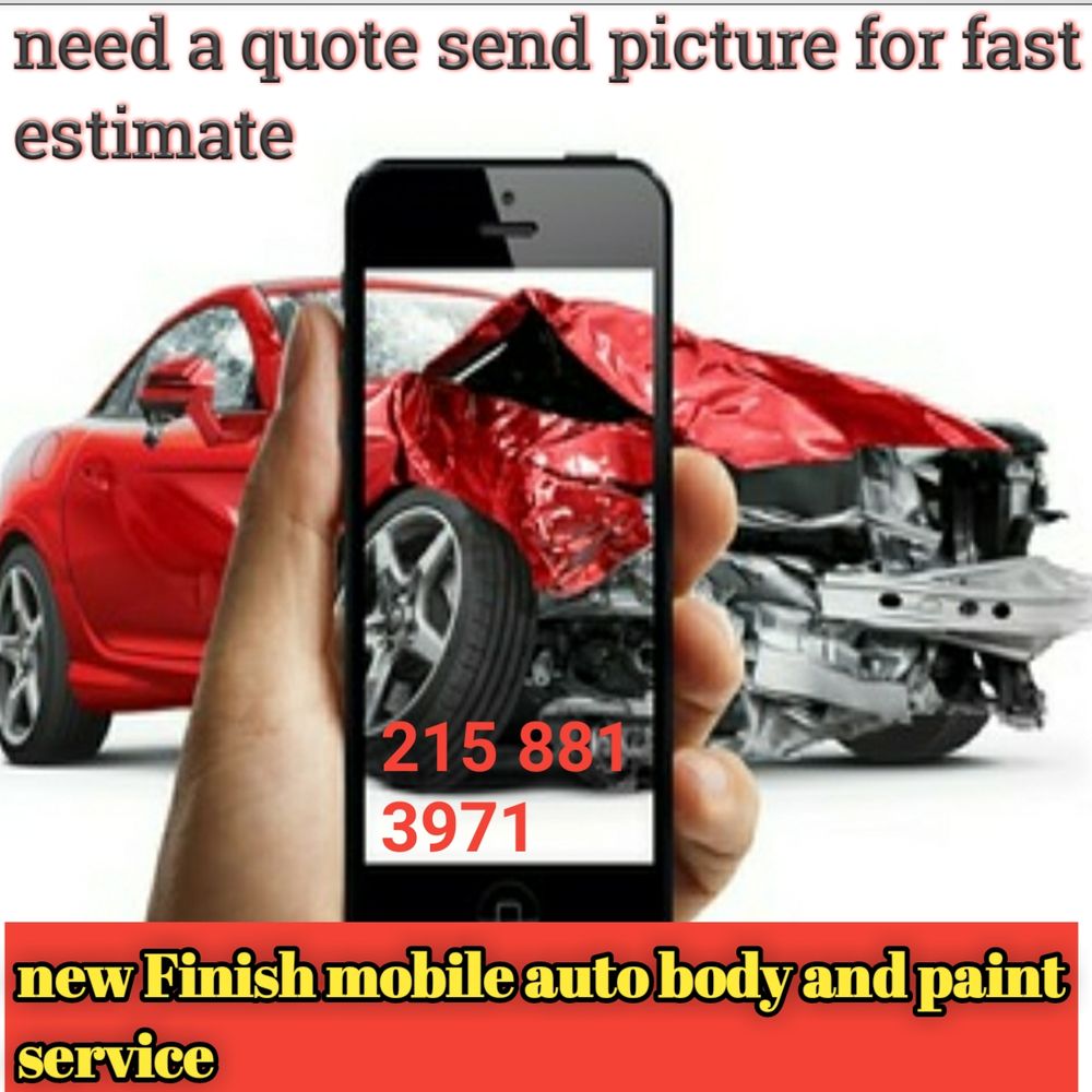 New Finish Auto Body Mobile Dent And Paint Service