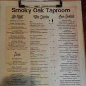 Smoky Oak James Island Menu Smoky Oak James Island Menu