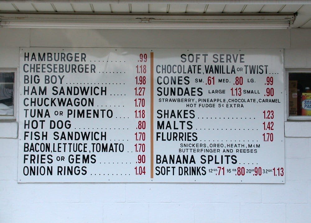 Big Dipper Menu - Yelp