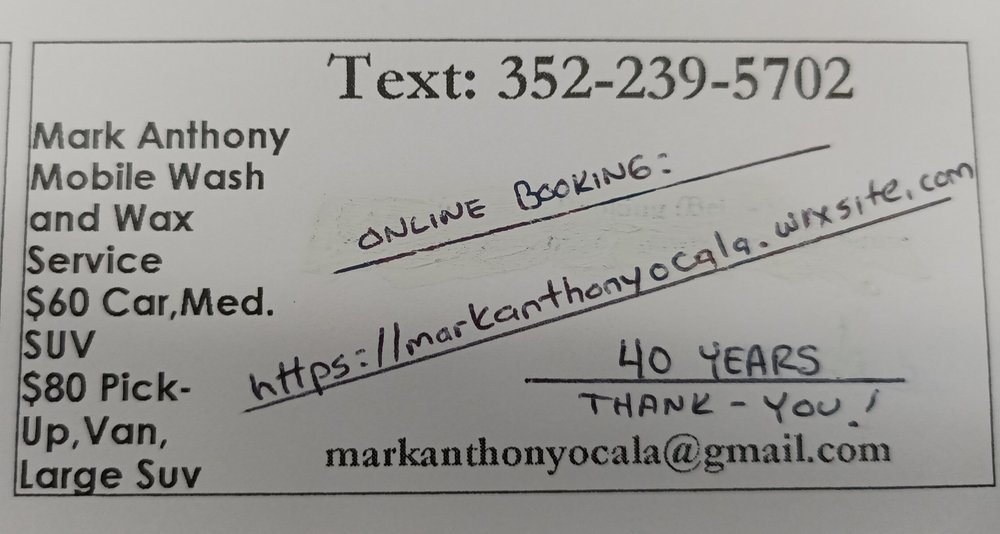 Mark Anthony Mobile Wash-N-Wax