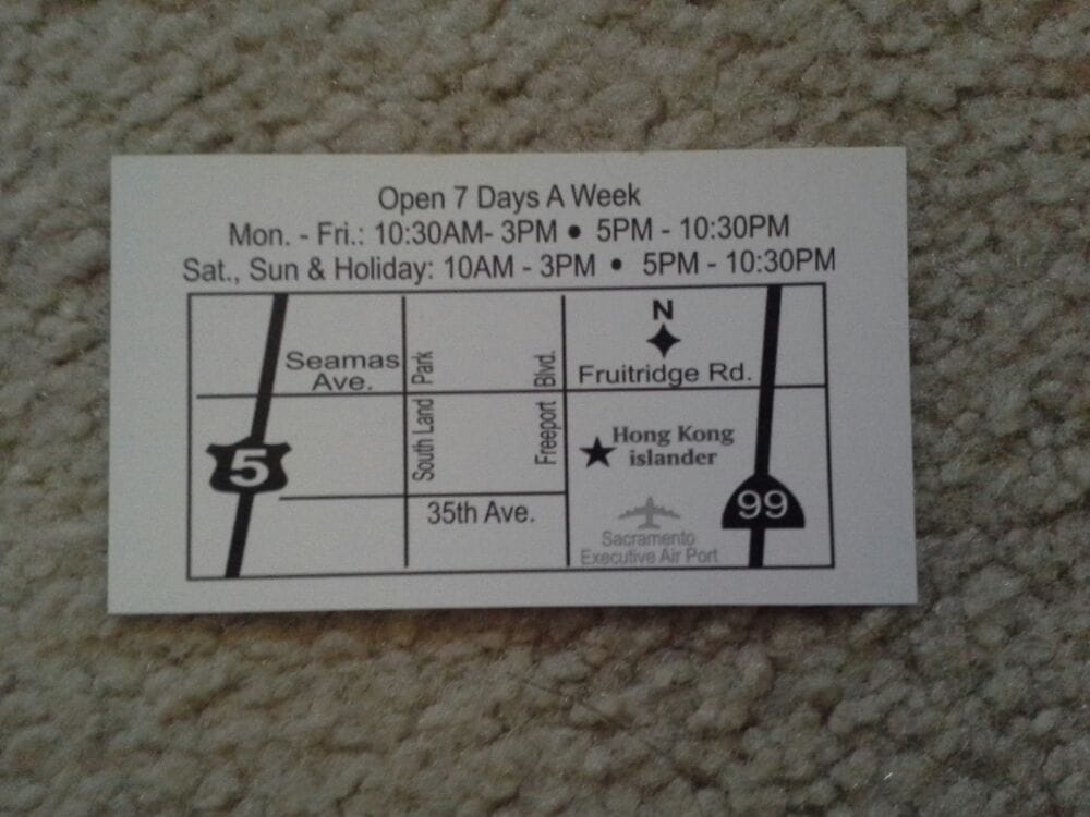 business card map