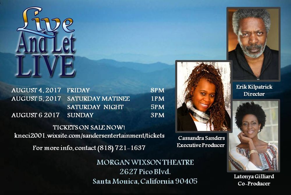 flyer for cassandra sanders stage play live and let live yelp stage play flyers