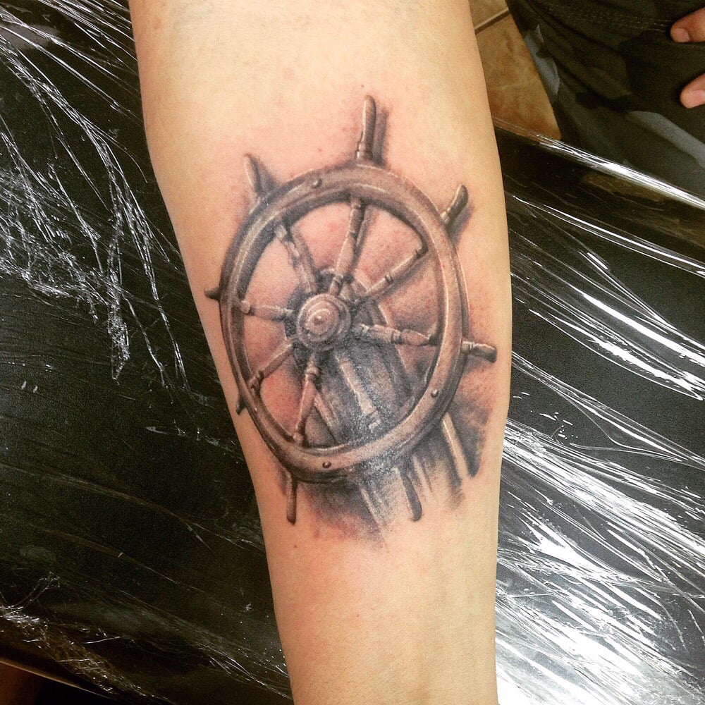 ships helm tattoo by chloe jackson yelp ships helm tattoo by chloe jackson yelp
