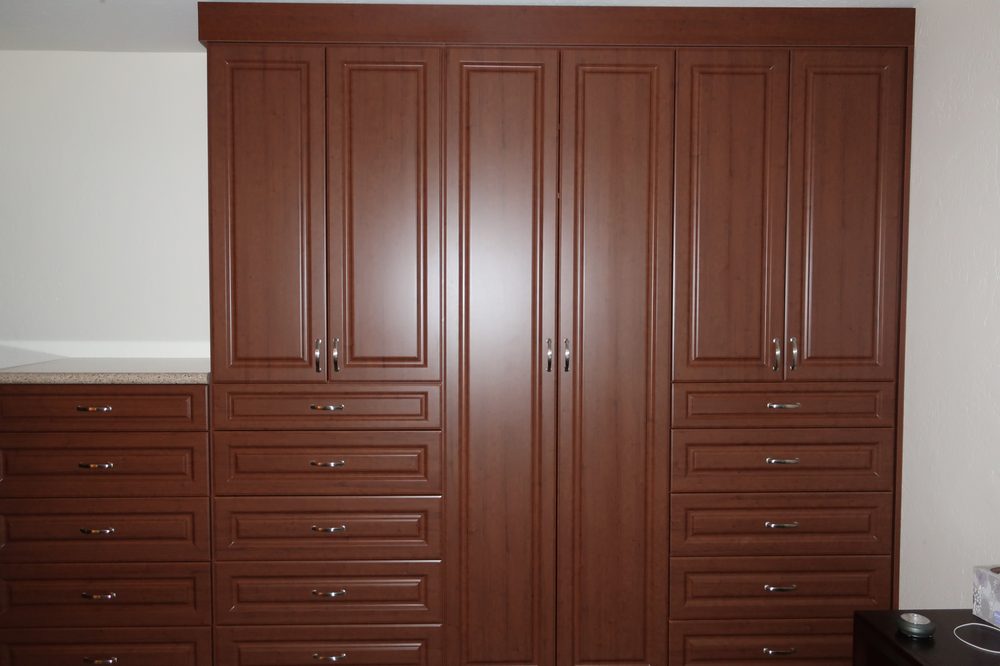 Our New Wall Of Closet Dressers The Best Part Yelp Photo Of The Closet Doctor Lincoln Ca United States Our New Wall