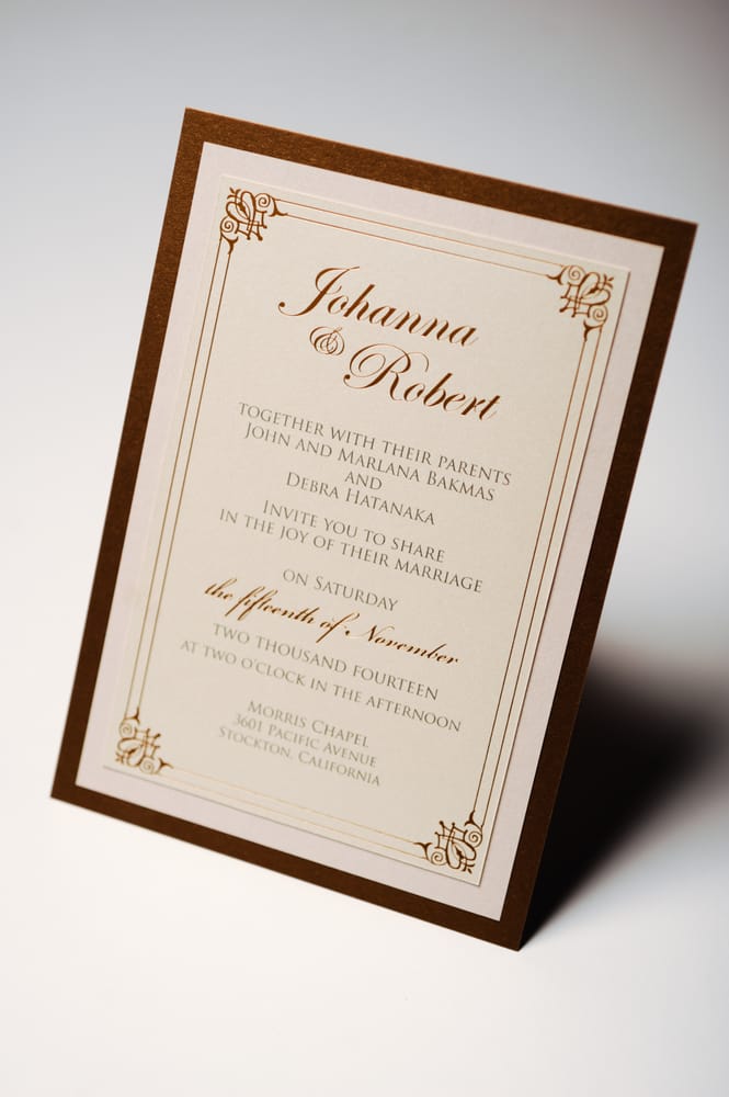 Gold Foil Graphic Border Blush Johanna Sacramento Wedding Photo Of Throne Invitations Sacramento Ca United States Gold Foil Graphic