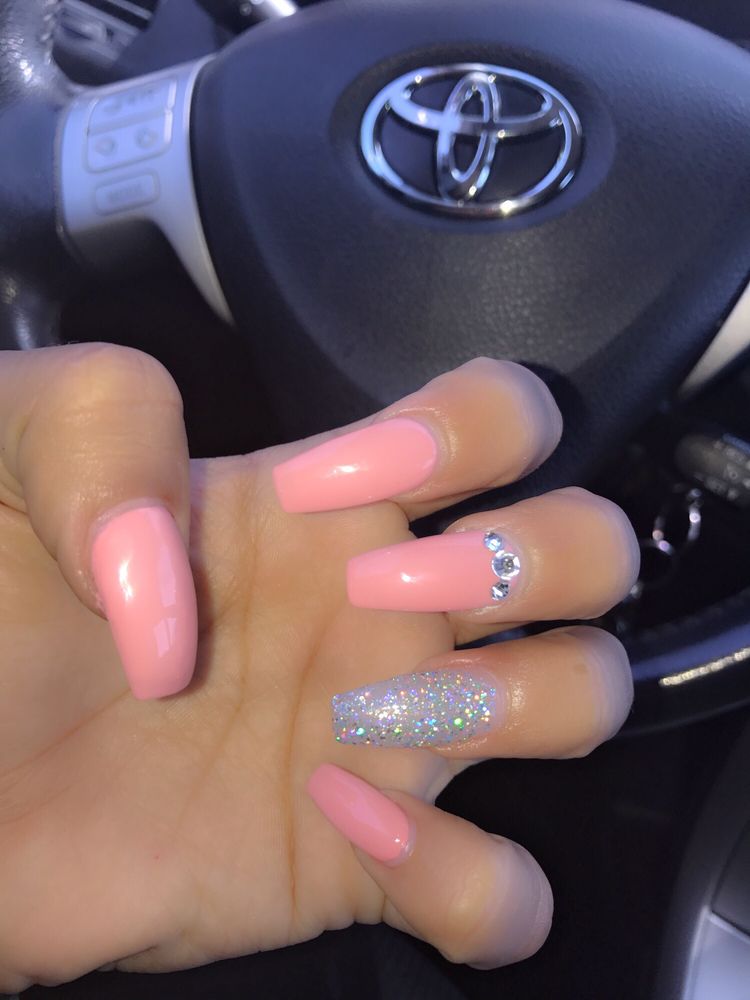 Cute Simple Coffin Nails Done By Charlie Yelp