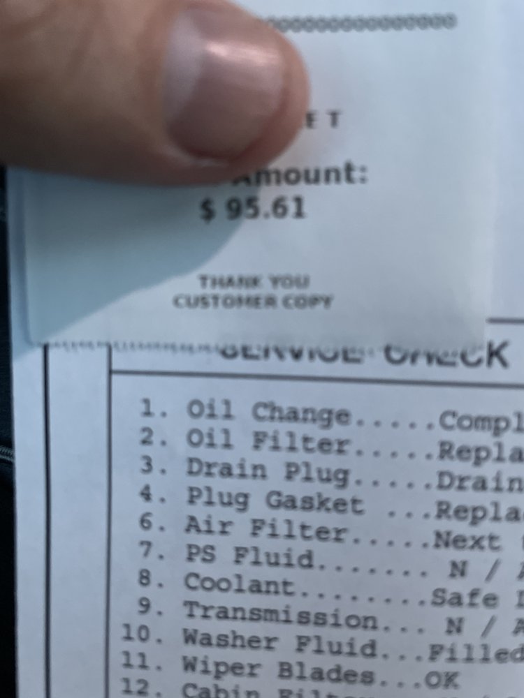 Take 5 Oil Change