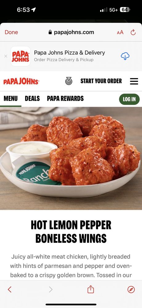 Papa Johns Pizza