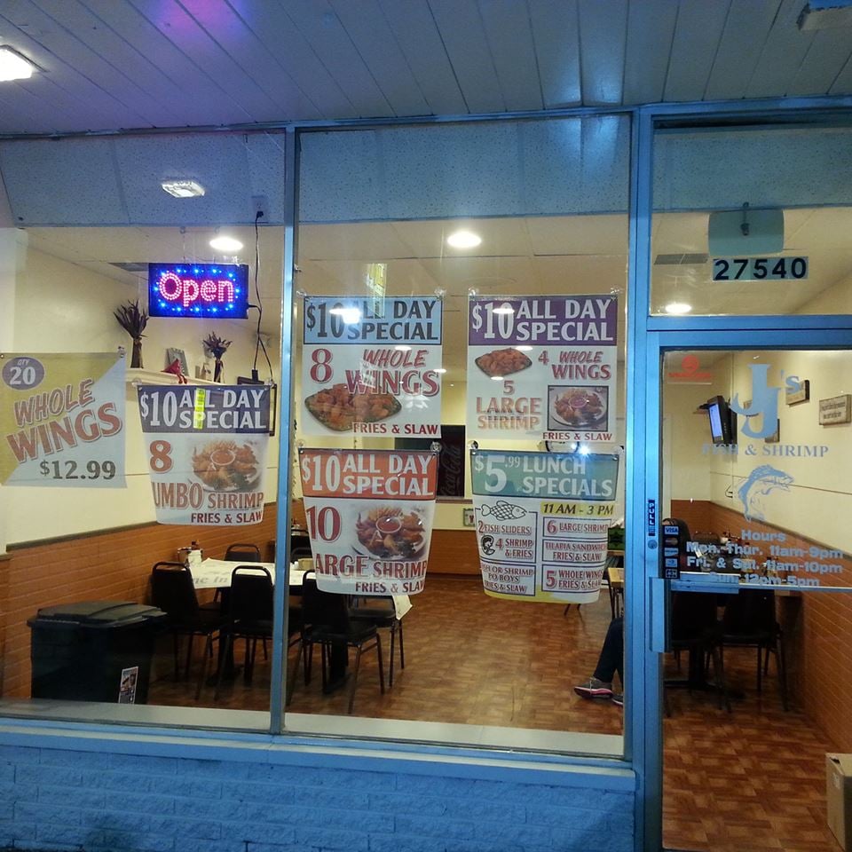 JJ’s Fish & Shrimp CLOSED Seafood 27540 Van Dyke, Warren, MI