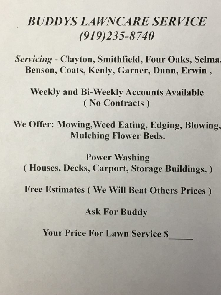 Buddy's Lawn Service
