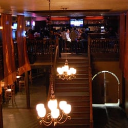 Blue Chalk Cafe - Palo Alto, CA, United States. View from the upstairs pool room