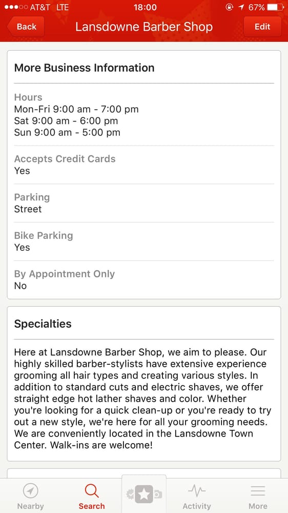 Lansdowne Barber Shop