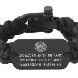 Memorial Bracelets 65 Photos Jewelry 43422 W Oaks Dr Novi Mi Photo Of Memorial Bracelets Novi Mi United States Custom Military Paracord