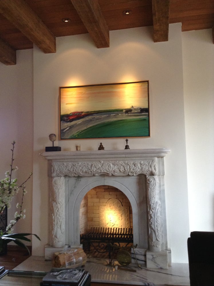 Fireplace Art Lighting With Hidden Light Inside Yelp Hidden Art Light Inside Fireplace