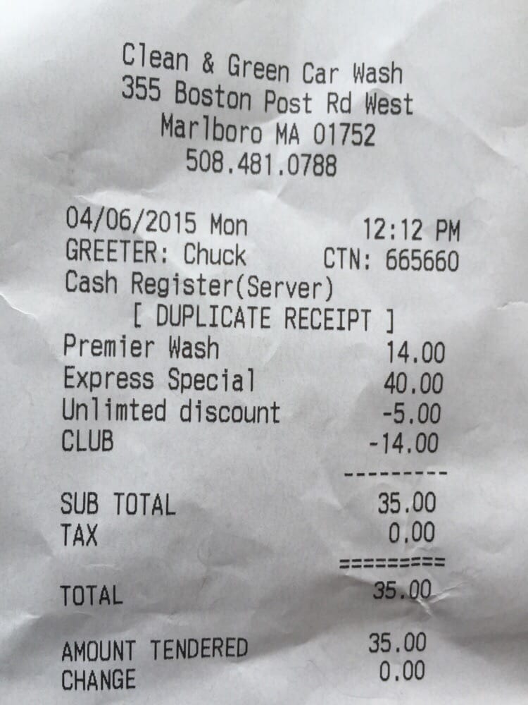 Car Detailing Services Near Me >> The receipt that the manager said had my purchase on it ... Car Detailing Services Near Me >> The receipt that the manager said had my purchase on it ...