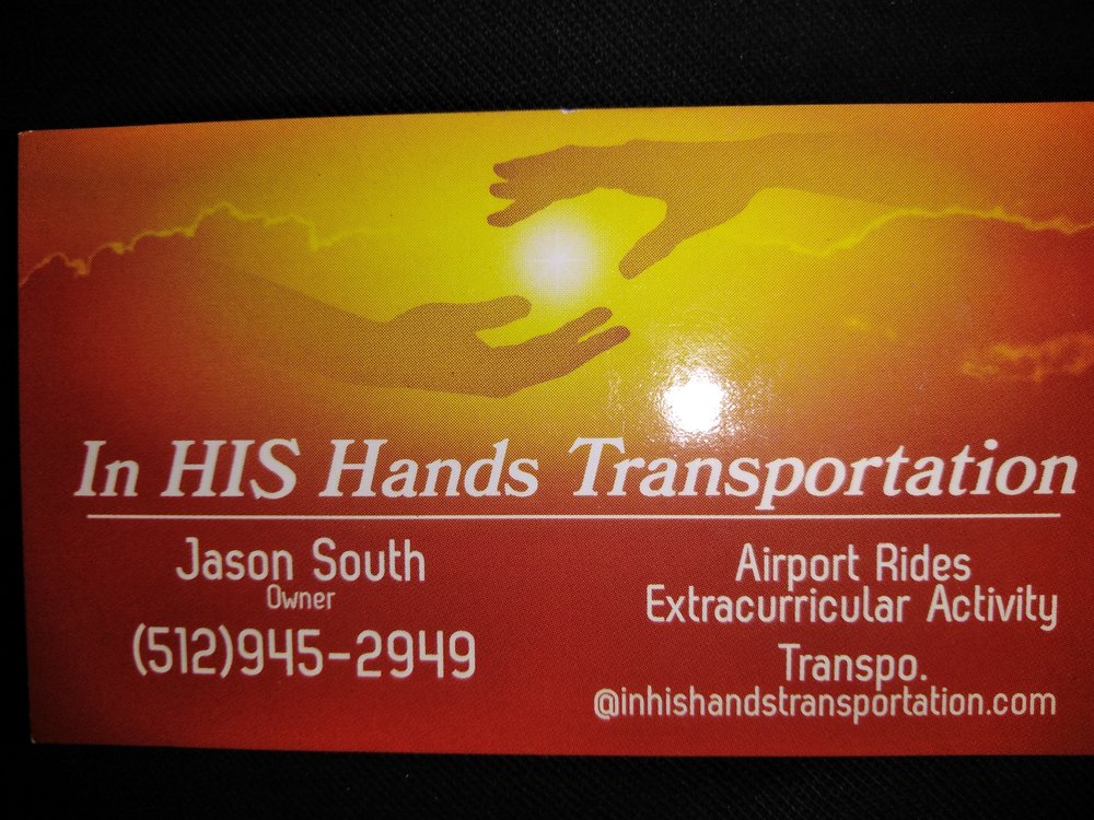 In His Hands Transportation Taxis TX Phone Number Yelp