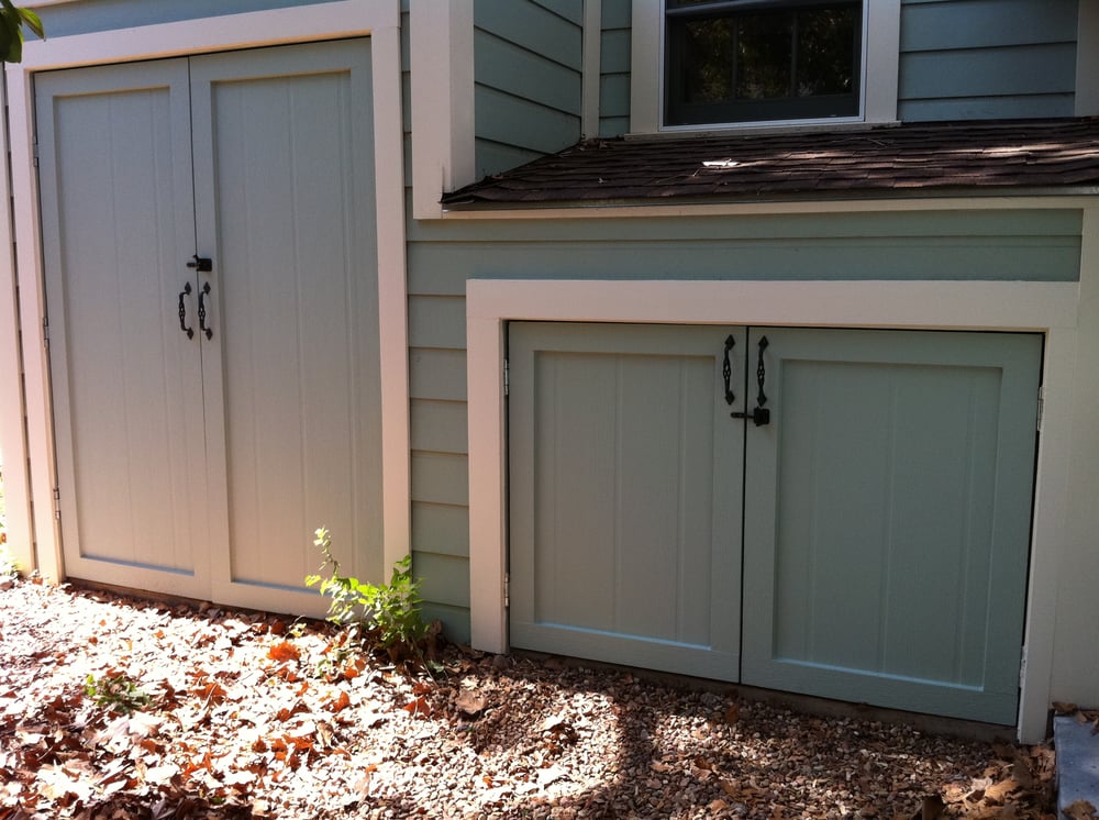 Recessed Heavy Duty Exterior Shed Door With Har Trim And