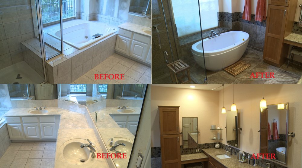 Full bathroom remodel with modern updates. Yelp