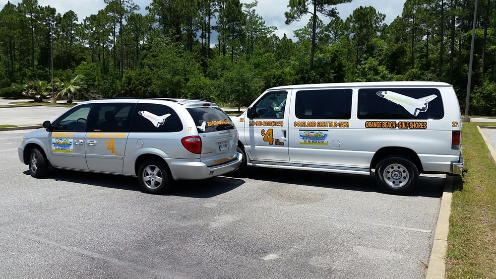 We Have 4 Mini Vans And 2 Large Check Us On Facebook Airport Photo Of 4 Dollar Island Shuttle Taxi Orange Beach Al United States
